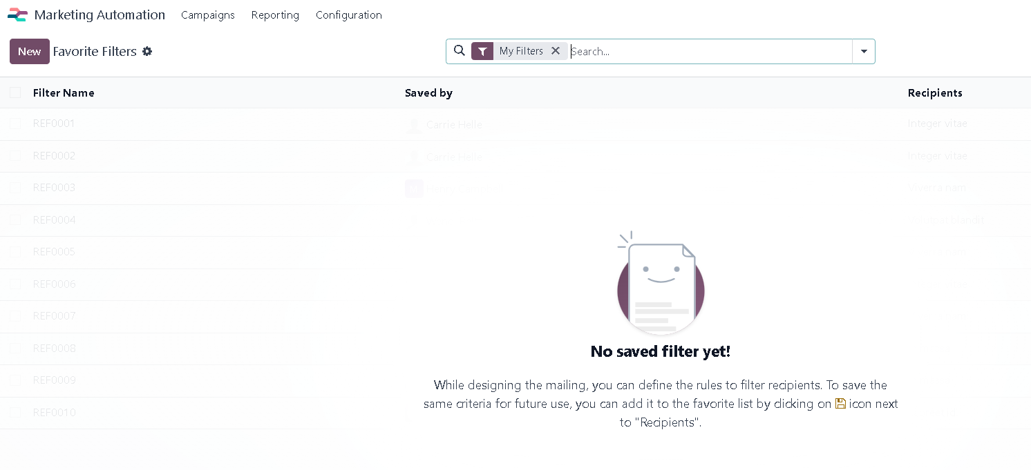 filters you can use