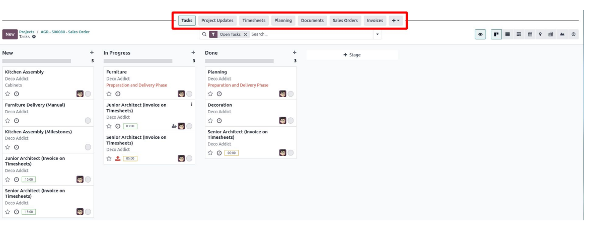 Project Records Navigation