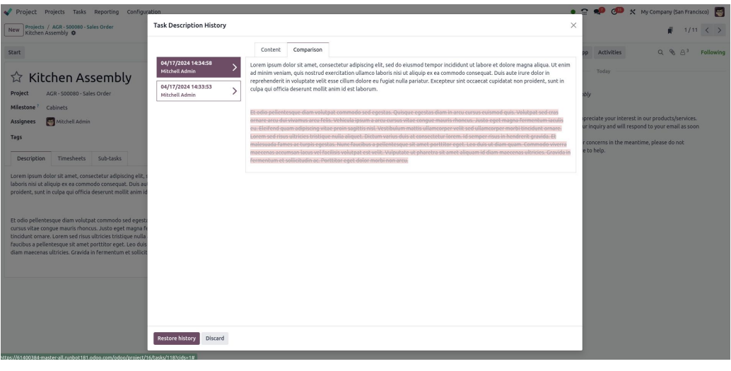 Task Revisions