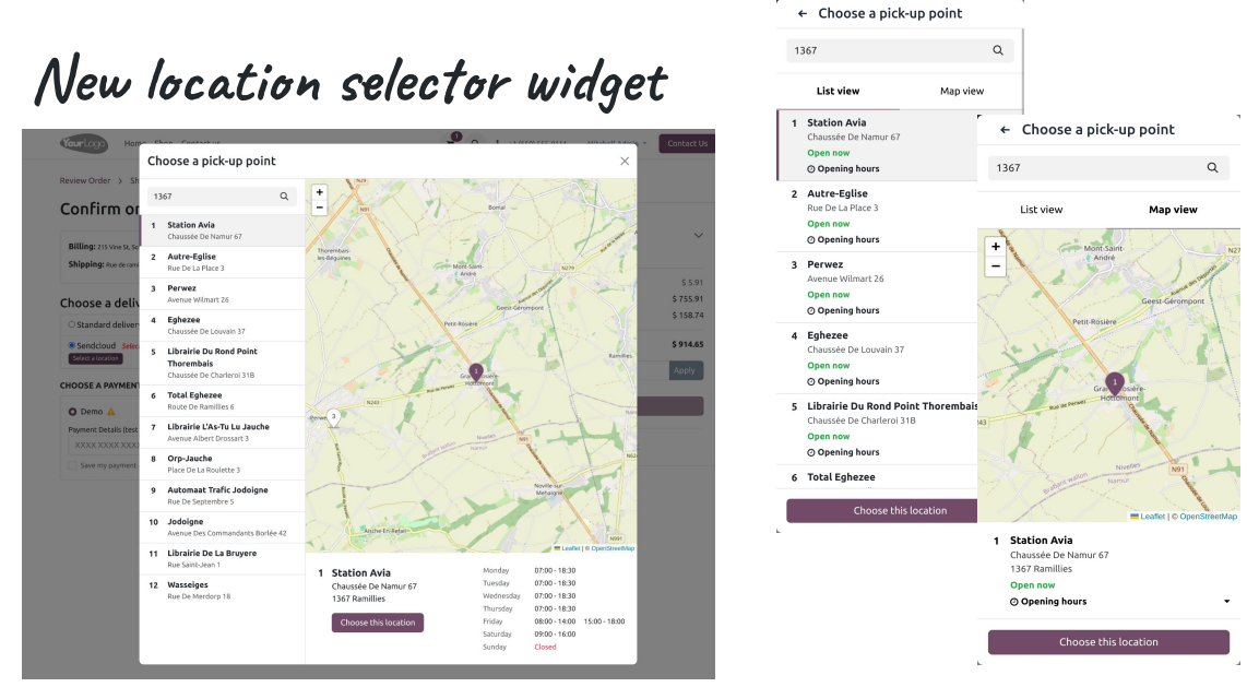 Location Selector Widget