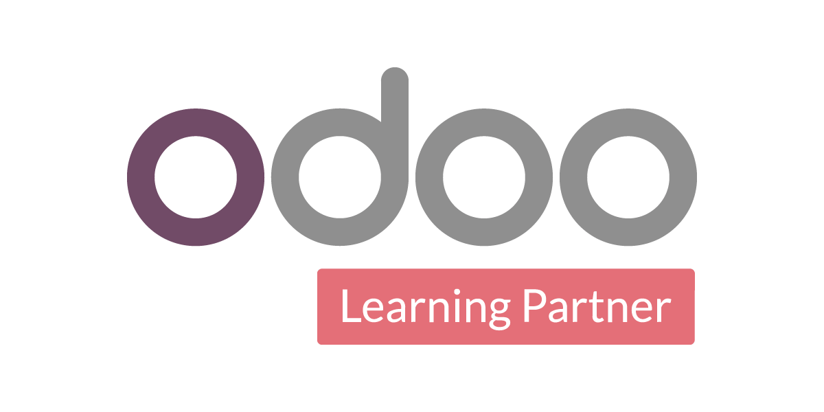odoo logo with learning partner label